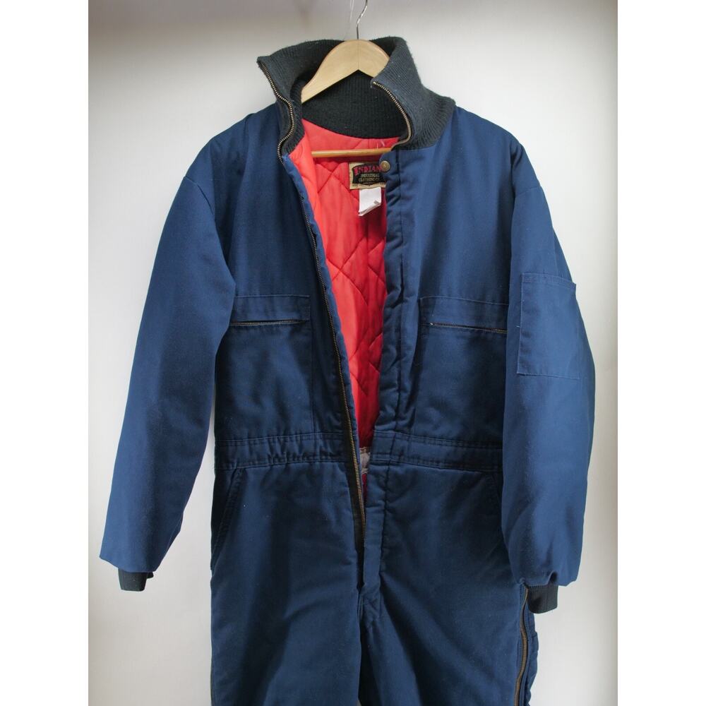 Vintage Indiana Industrial Clothing Blanket Lined Coveralls Workwear Made In USA - Picture 2 of 14